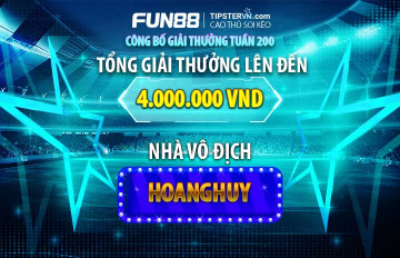 Trao giải top 5 cao thủ soi kèo hay nhất tuần 200